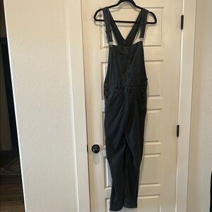 We The Free Charcoal Denim Overalls